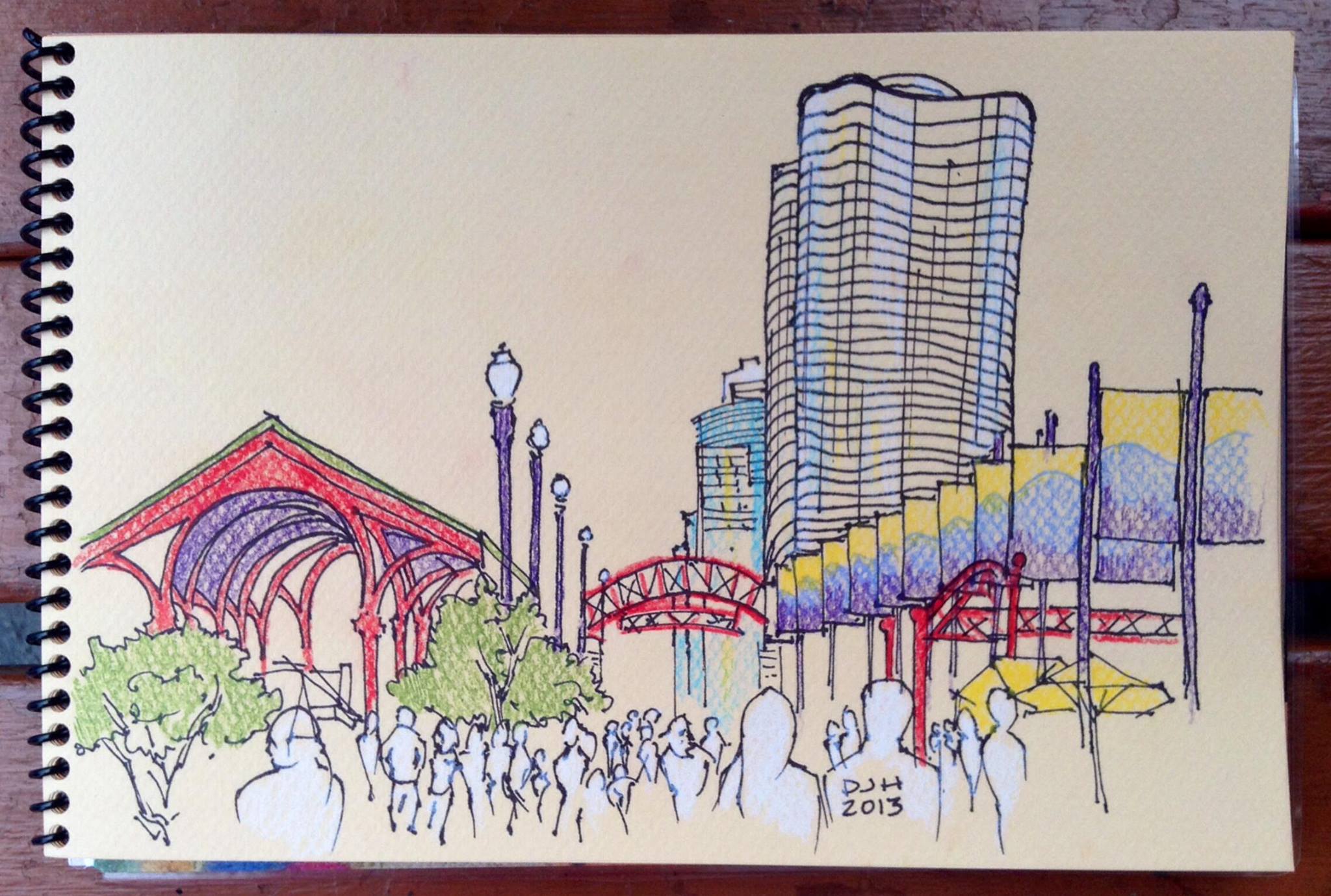 Danae Designs Plein Air Navy Pier Chicago