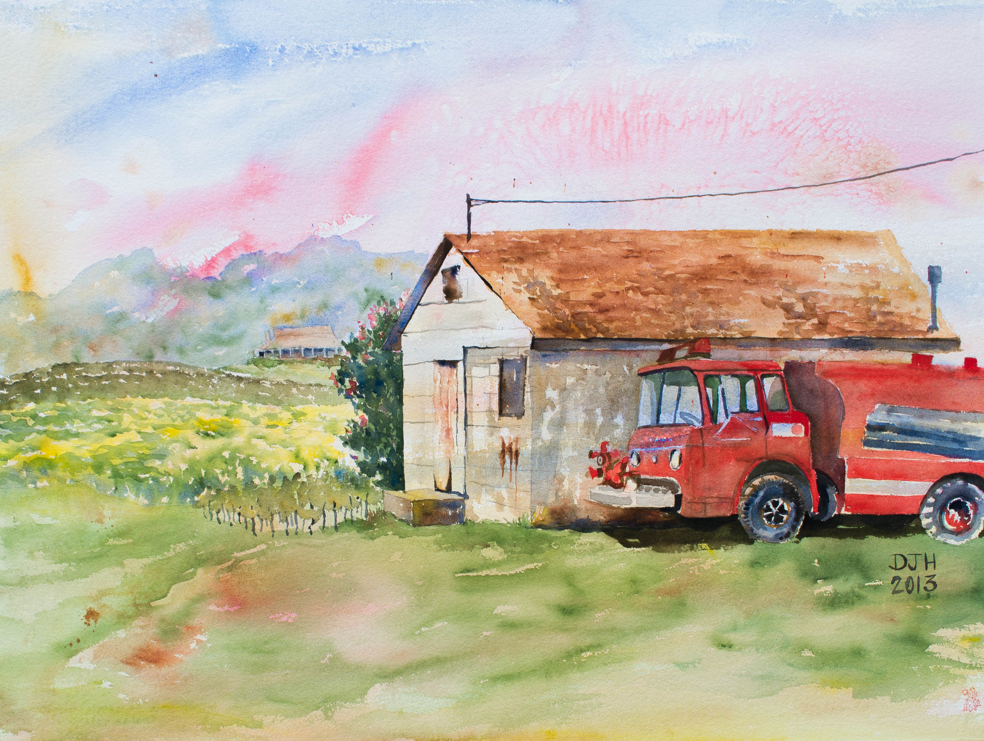 Danae Designs Chaumette Vineyards and Winery Ste Genevieve Plein Air Watercolor Best in Show Danae Designs Chaumette Vineyards and Winery Ste Genevieve Plein Air Watercolor Best in Show