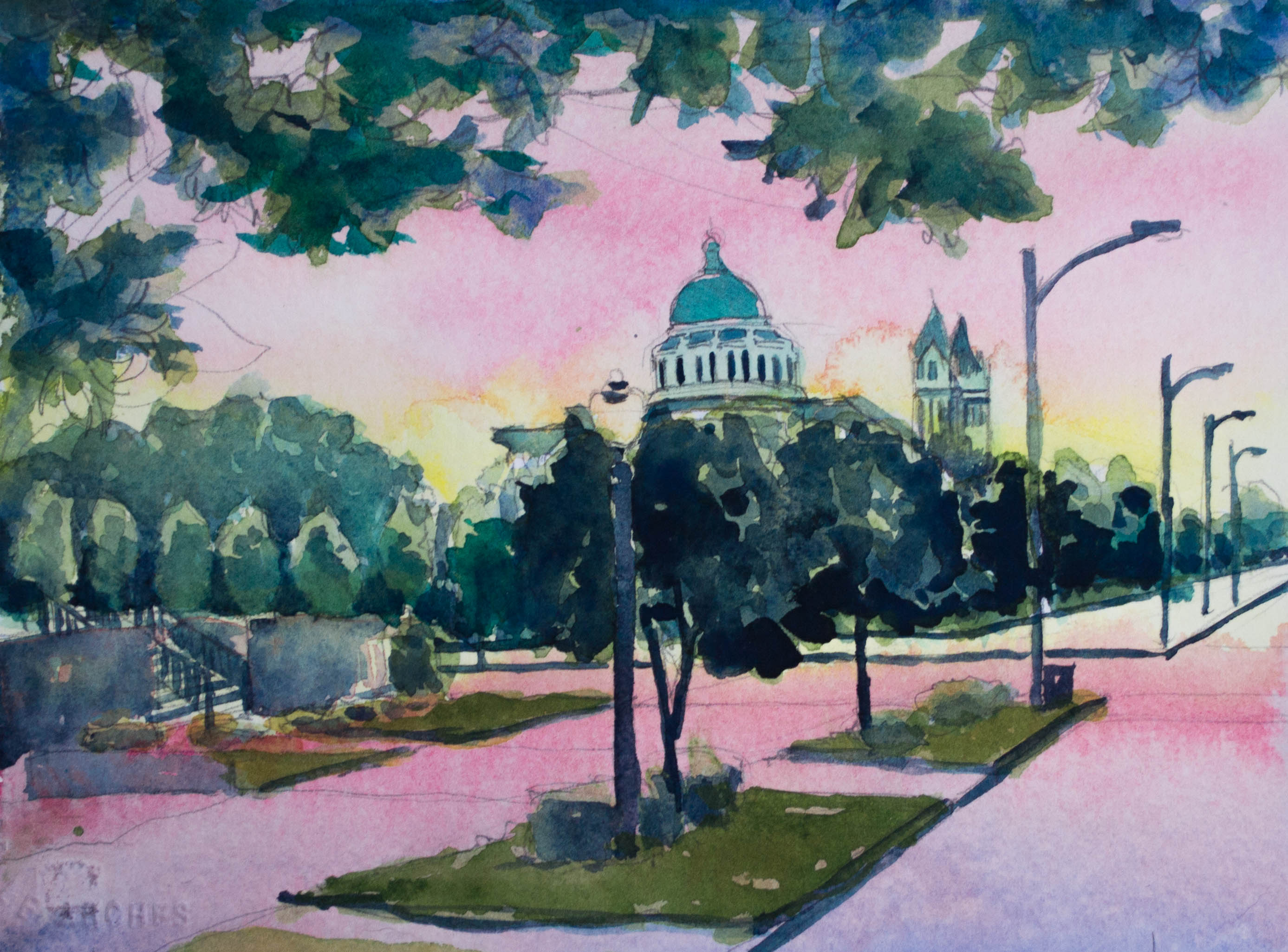 Danae Designs Plein Air Basilica Sunrise