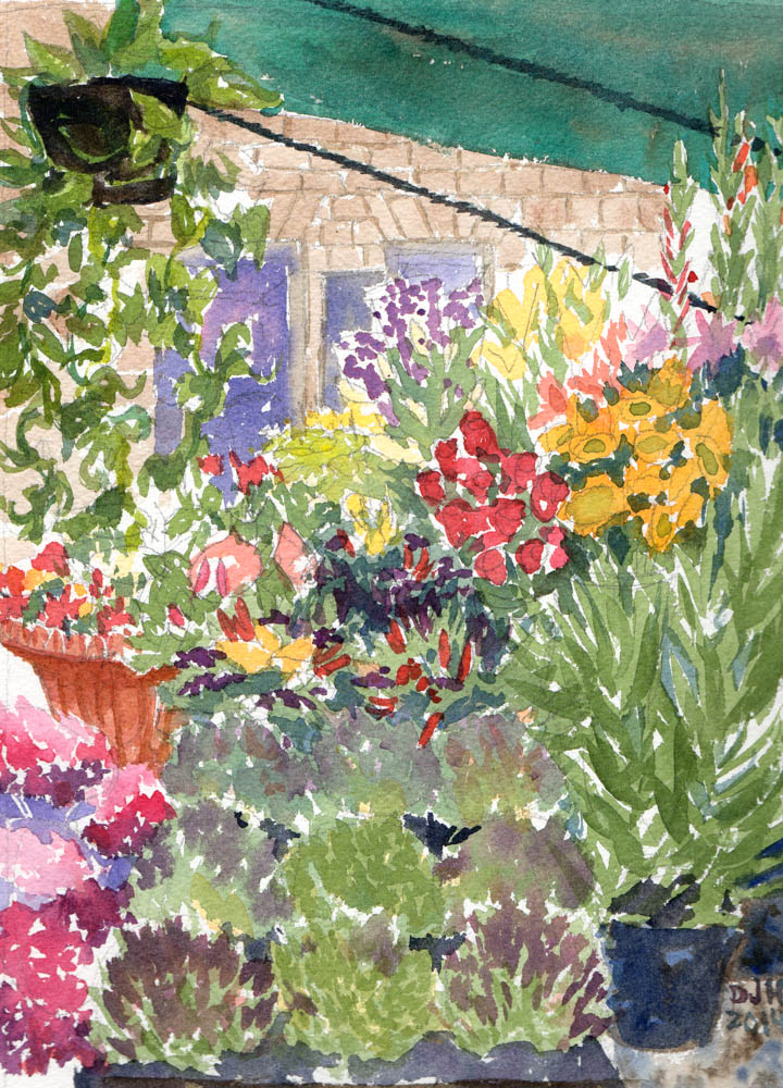 Watercolors of Rome, Italy