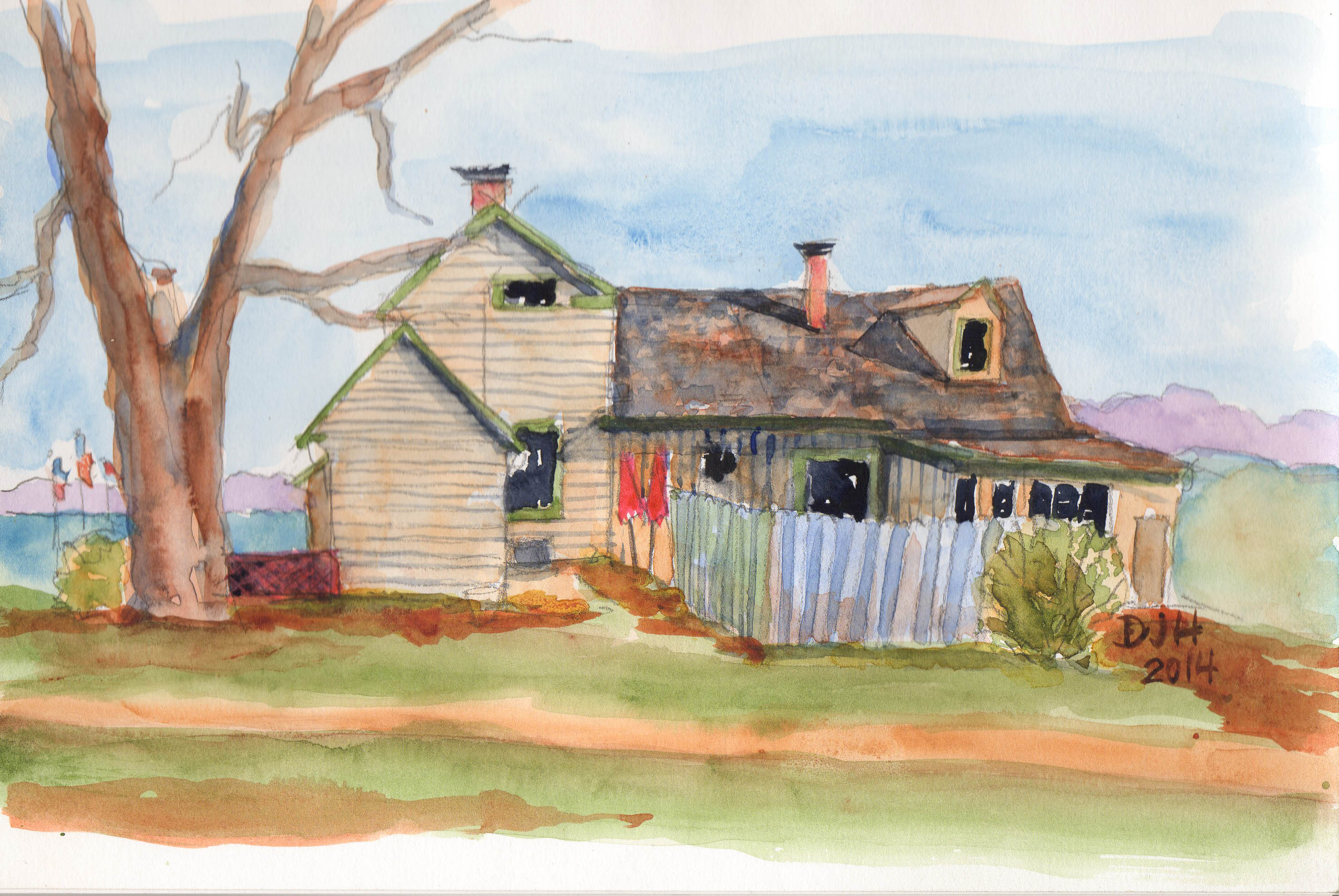 Danae Designs Surgar Creek Windery Missouri Watercolor Danae Designs Surgar Creek Windery Missouri Watercolor