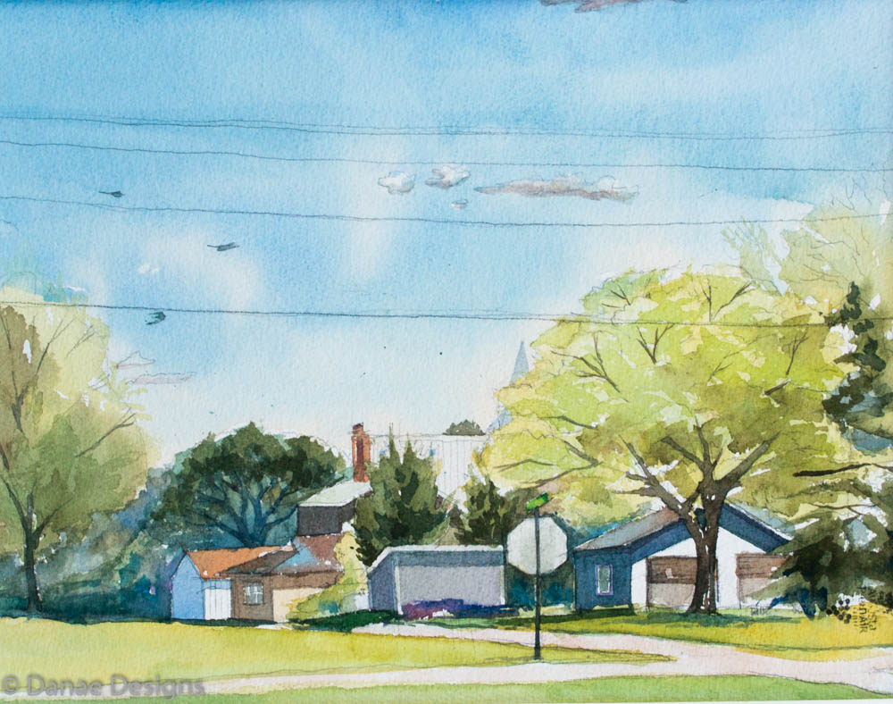 Danae Designs Watercolor Plein Air New Melle 2015