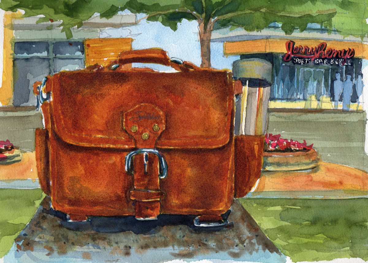 Saddleback Leather Medium Chestnut Satchel