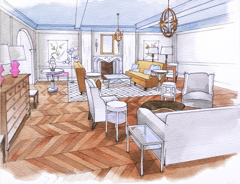 Architectural Hand Renderings | Danae Designs LLC